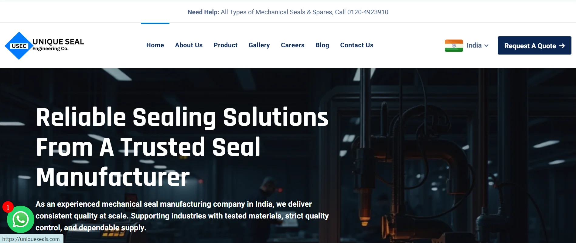Unique Seals provides all types of mechanical seal solutions for industrial pump applications.