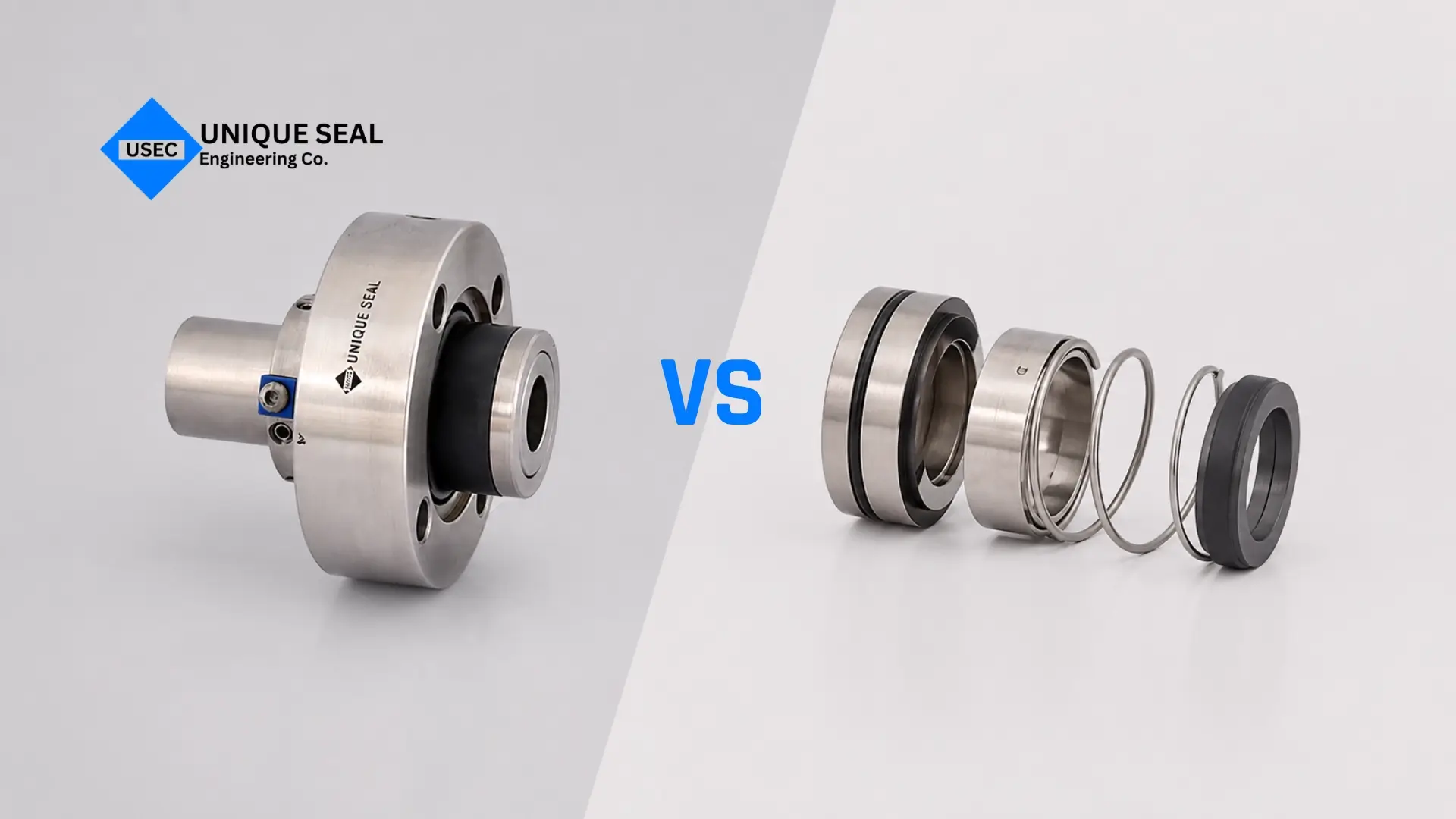 Comparison of cartridge mechanical seal and non cartridge mechanical seal solutions.