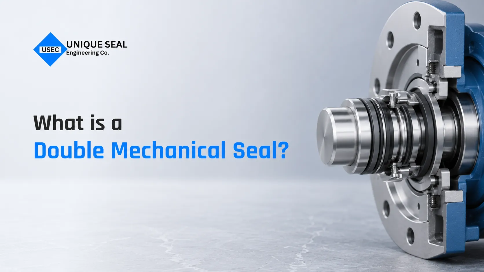 Double mechanical seal for industrial sealing applications.