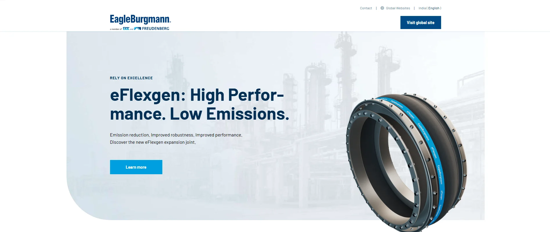 Sealing technology by EagleBurgmann India used in pumps, compressors, and industrial turbines.