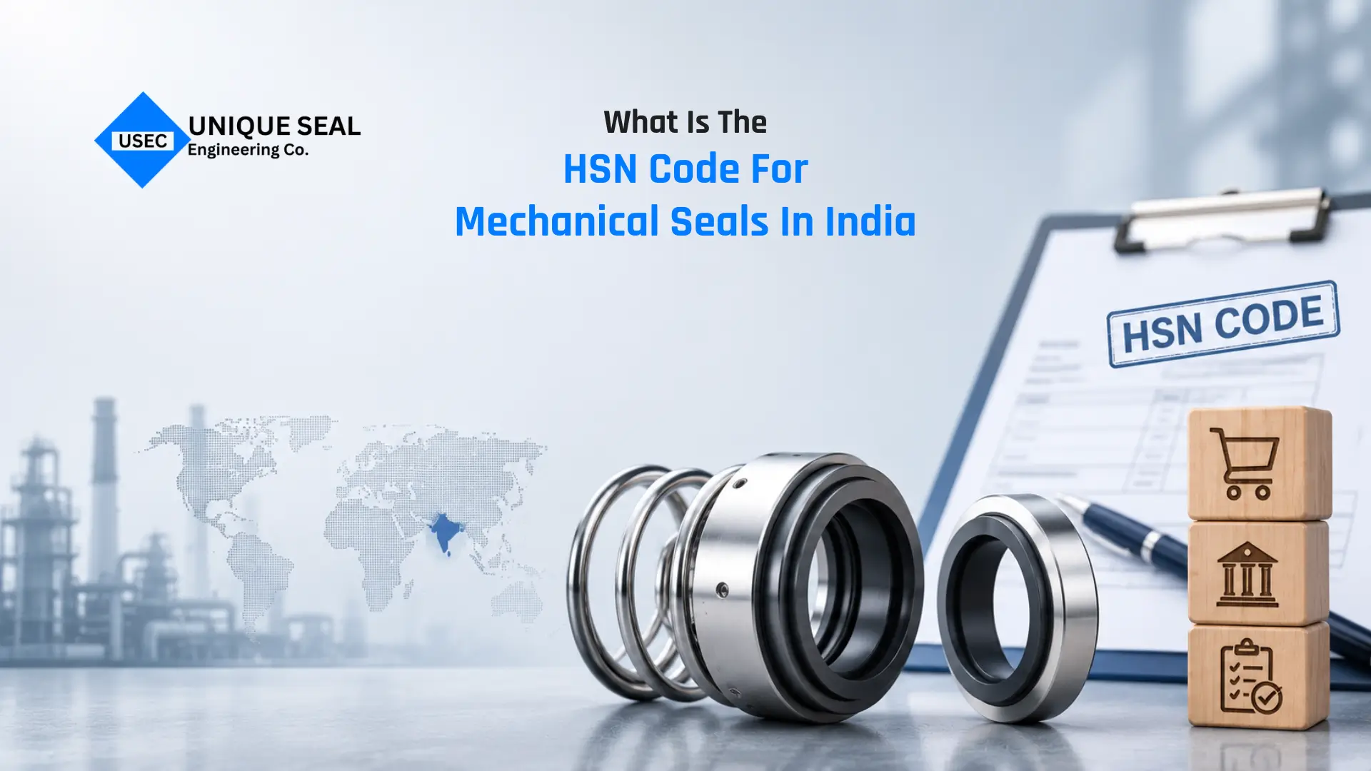 HSN code for mechanical seal in India for GST classification.