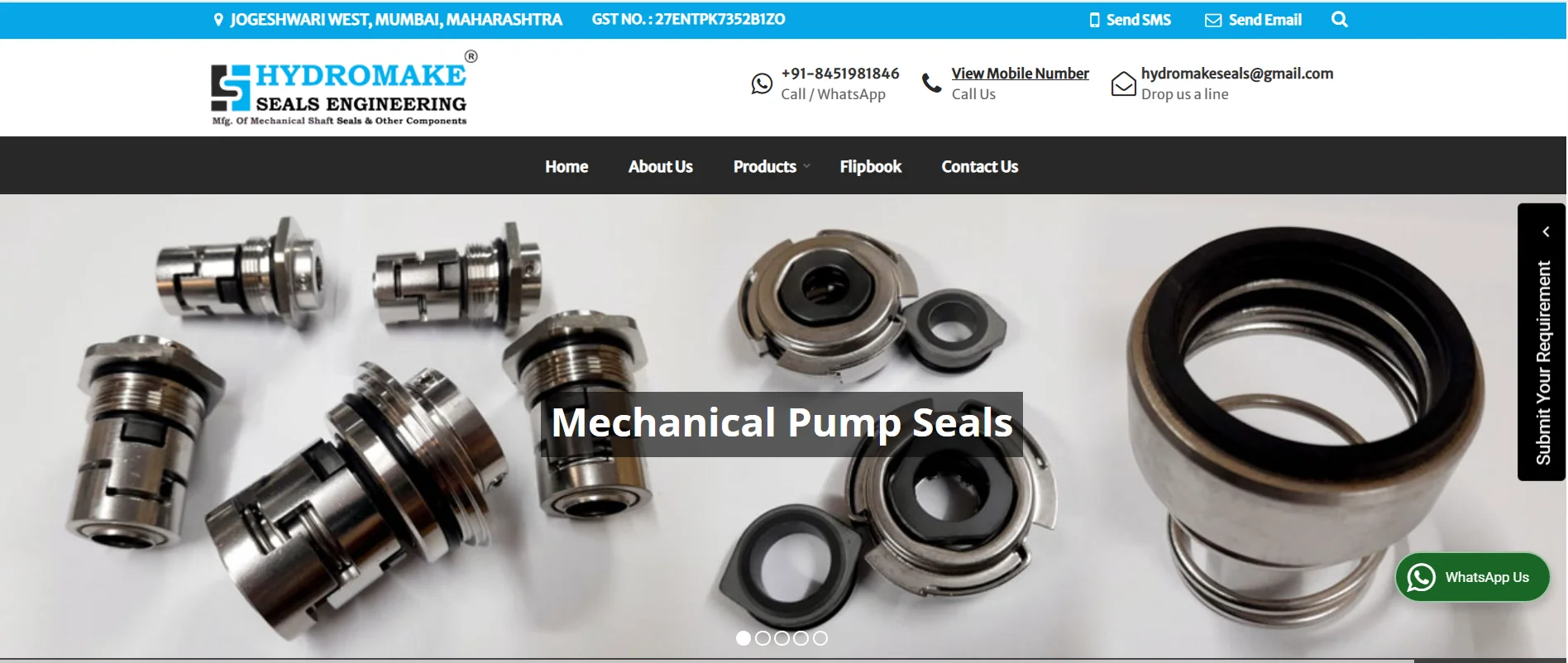 Hydromake is among mechanical seal manufacturers in Navi Mumbai providing pump sealing solutions.