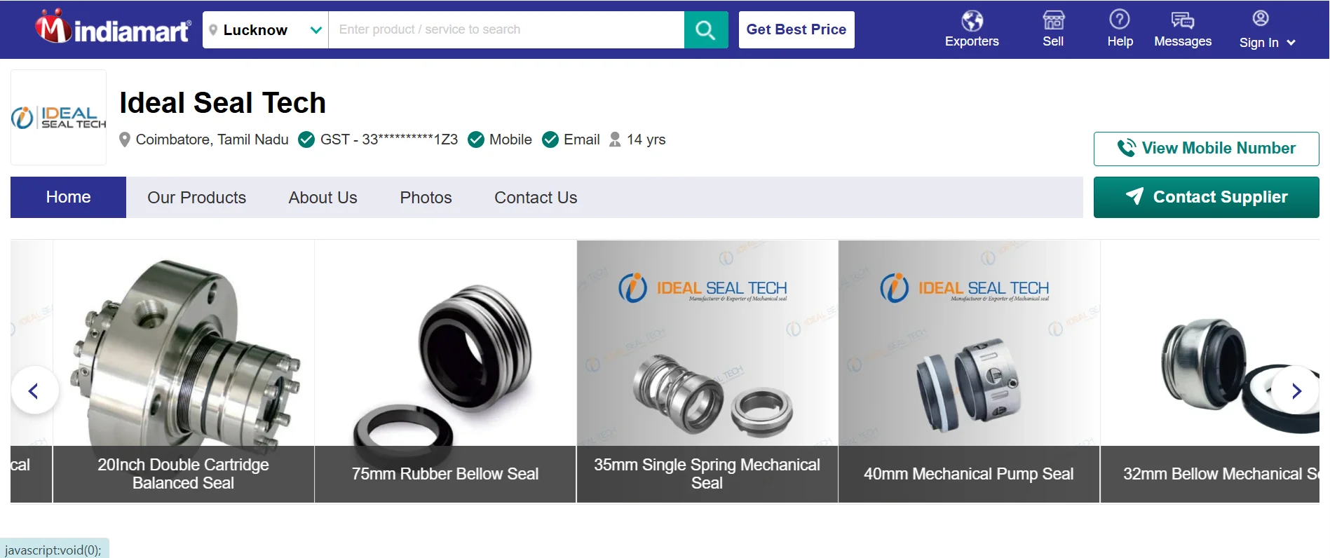 Ideal Seal Tech is among mechanical seal manufacturers in Coimbatore for industrial use.