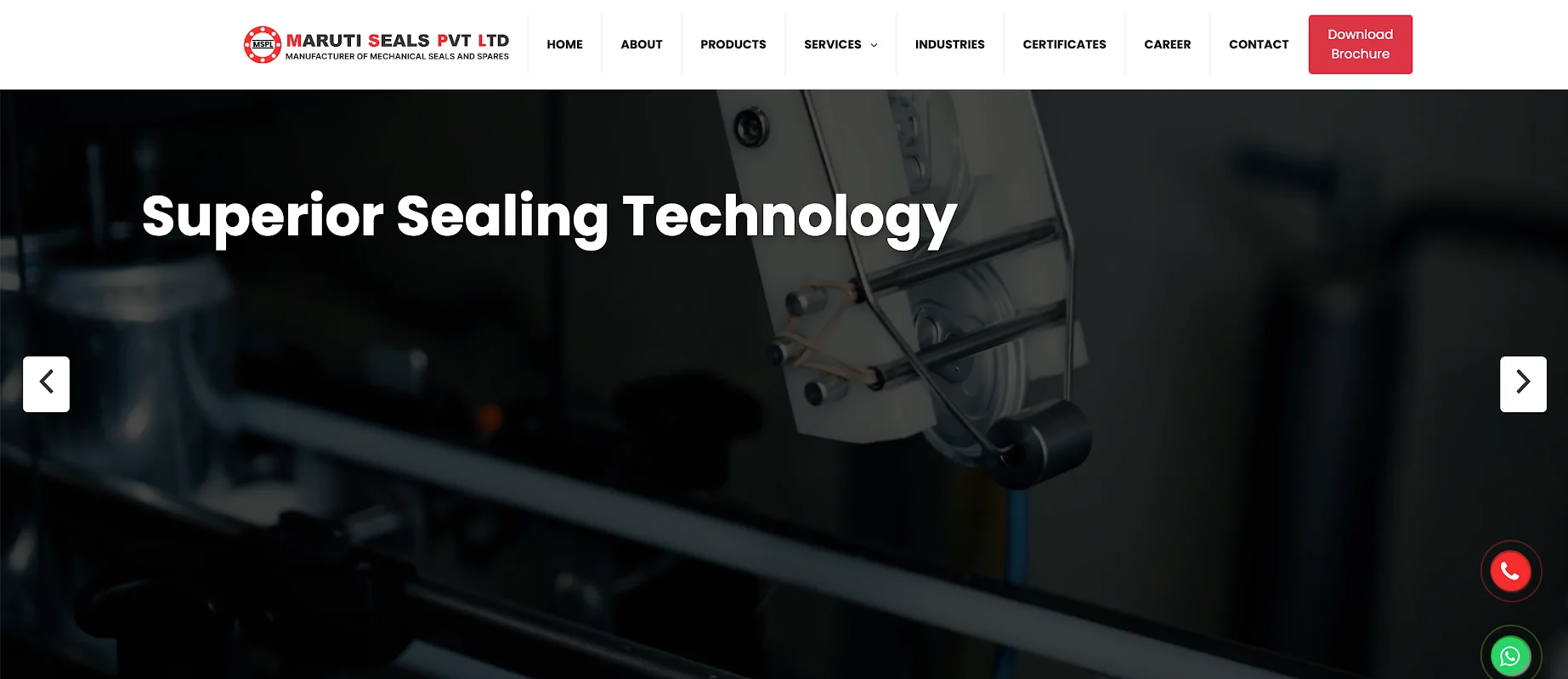 Maruti Seals, experienced rubber oil seal suppliers in India for industrial pump applications.