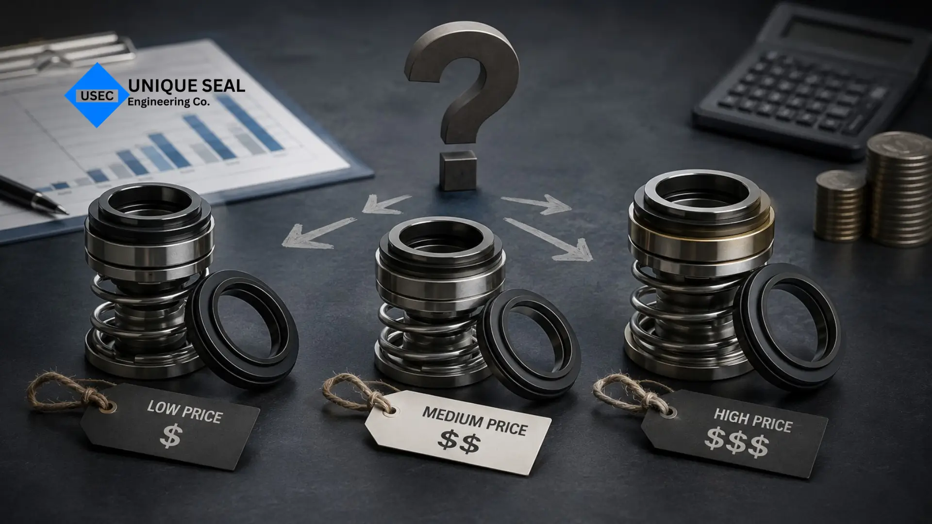 Mechanical seal cost varies with manufacturing quality and application requirements.