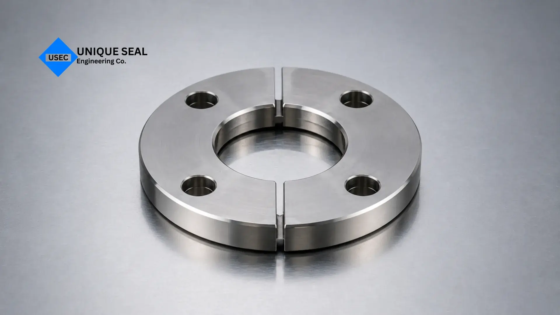 Gland plate component used in mechanical seal systems for pumps and rotating equipment.