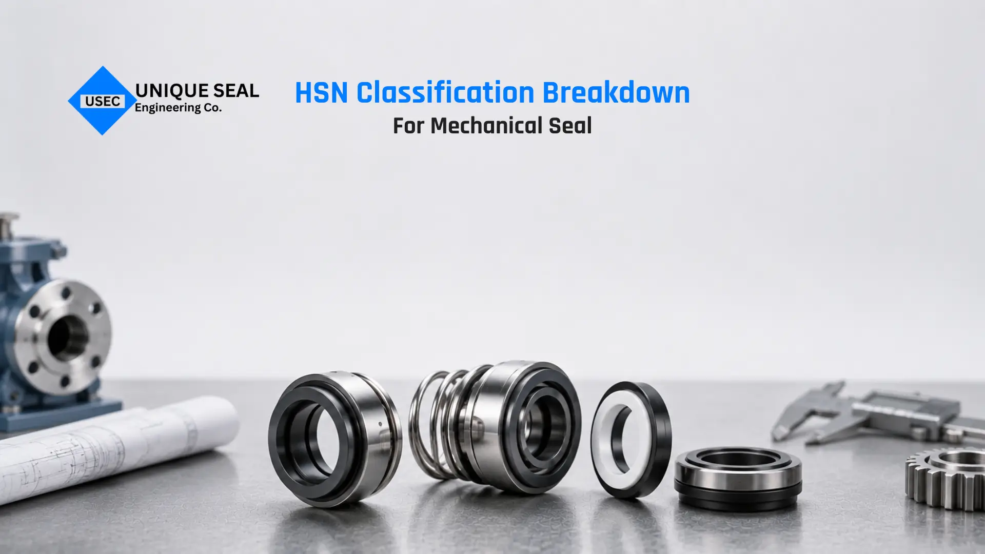 Mechanical seal HSN code classification breakdown.