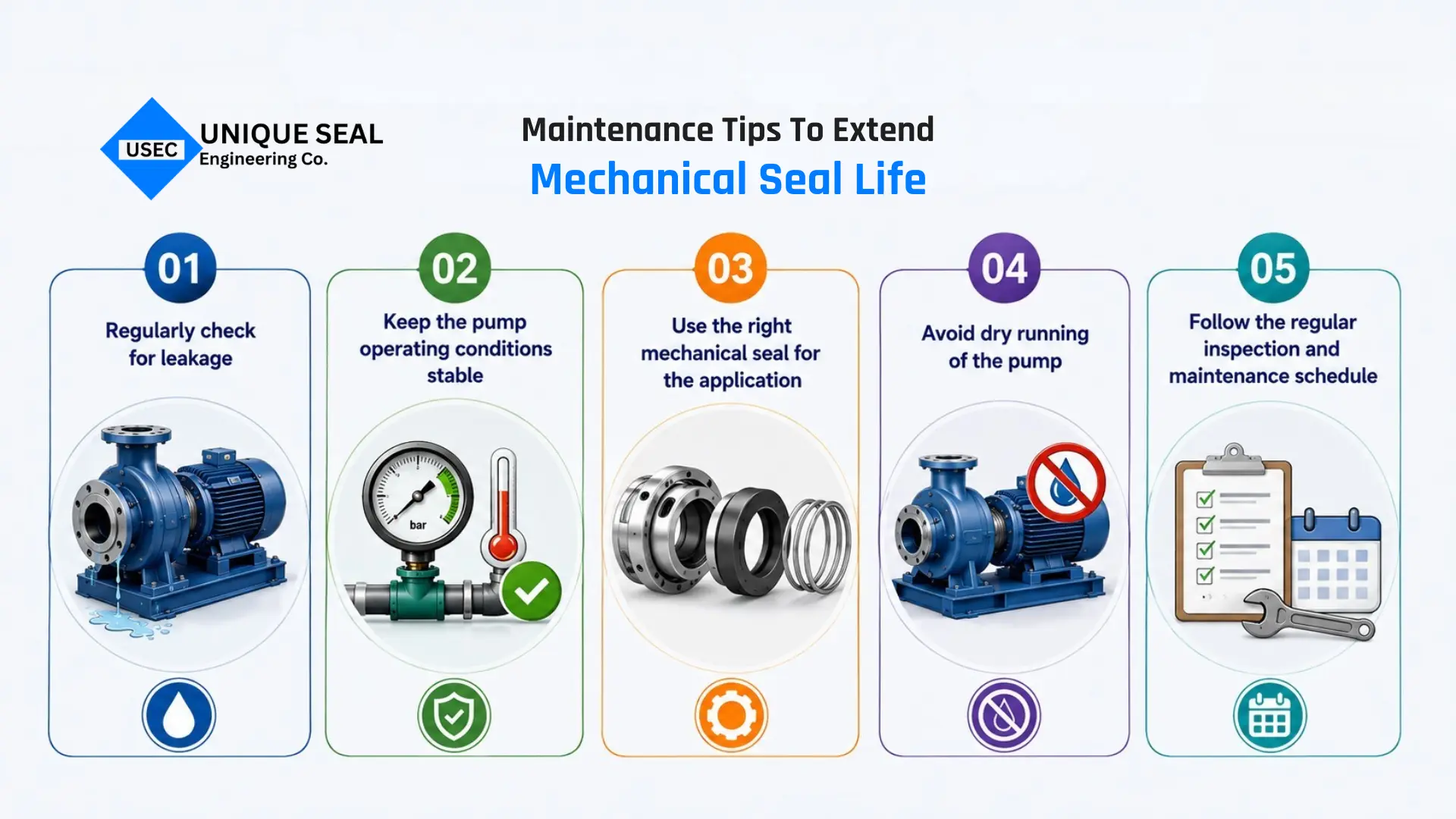Mechanical seal maintenance tips for centrifugal pumps.