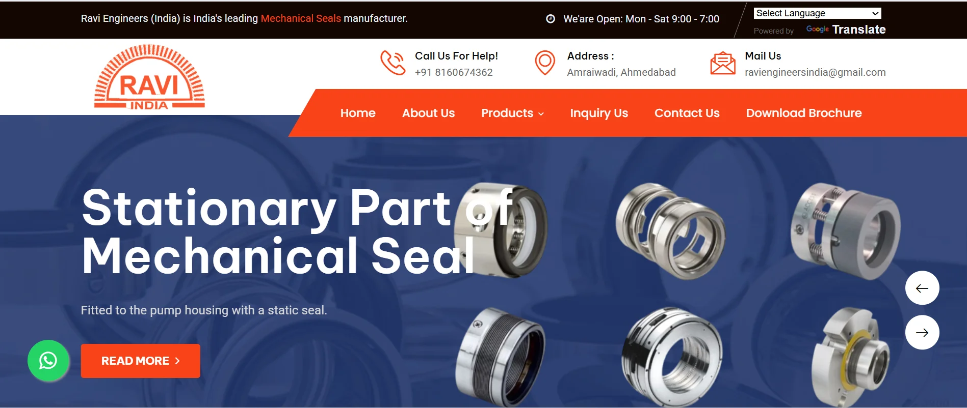 Mechanical seal manufacturers in Ahmedabad Ravi Engineers provide sealing solutions for pumps and industrial applications.