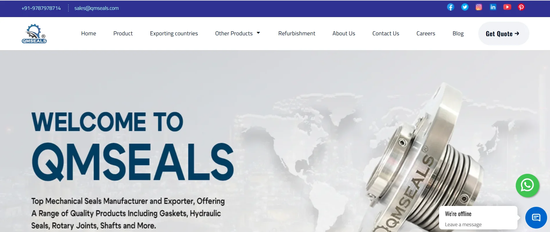 Mechanical seal manufacturers in Chennai providing custom and standard sealing solutions.