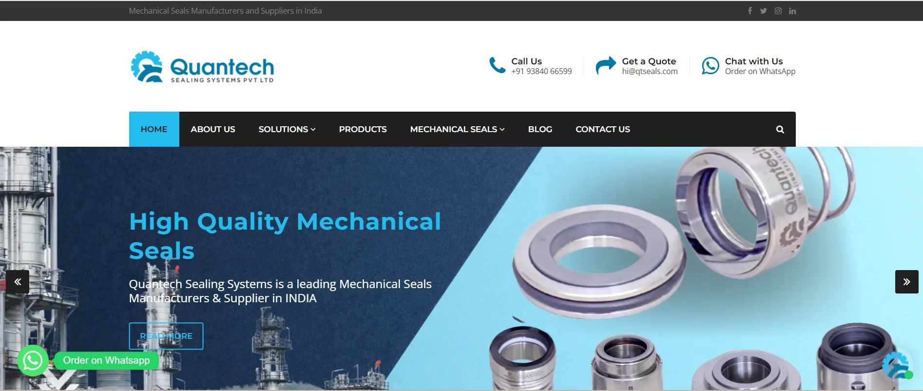 Mechanical seal suppliers in Chennai providing sealing solutions for multiple industries.
