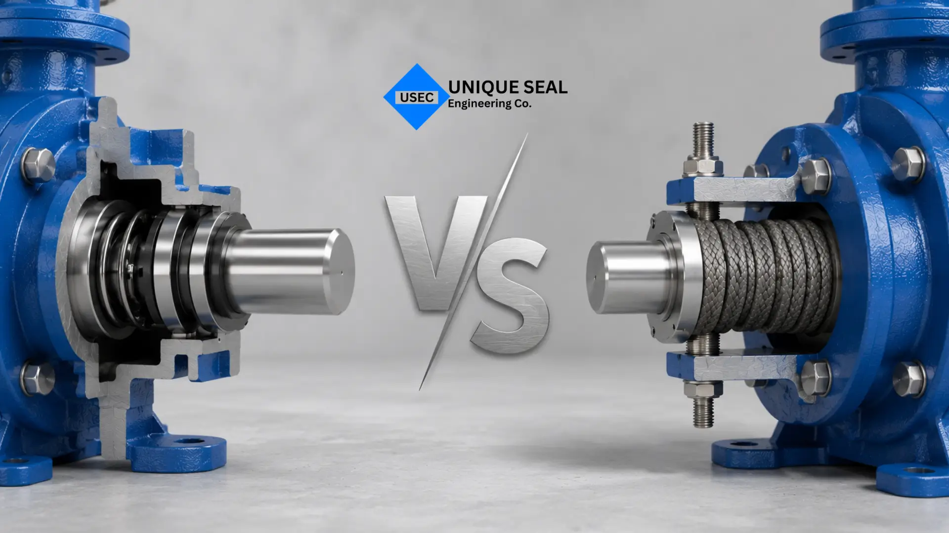 Choosing between mechanical seal vs gland packing for industrial sealing performance.