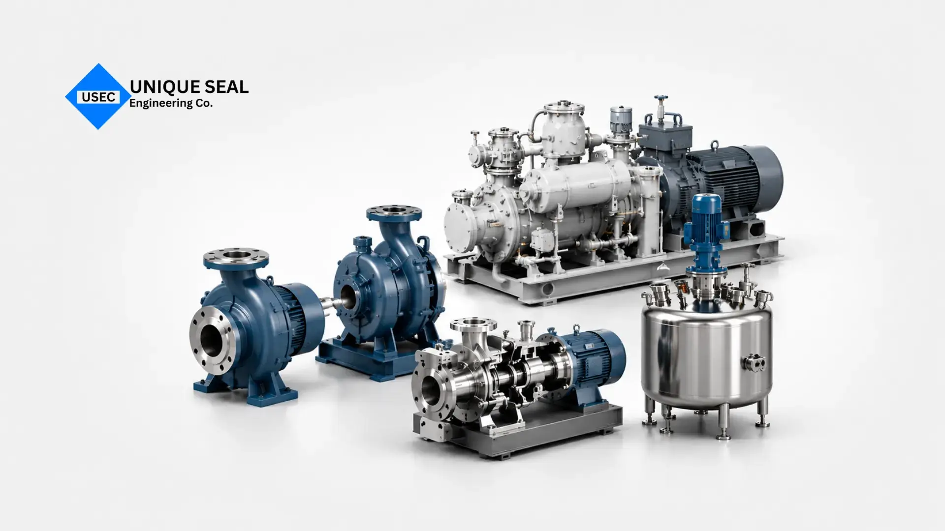 Mechanical seals used across industrial fluid sealing and rotating equipment applications.