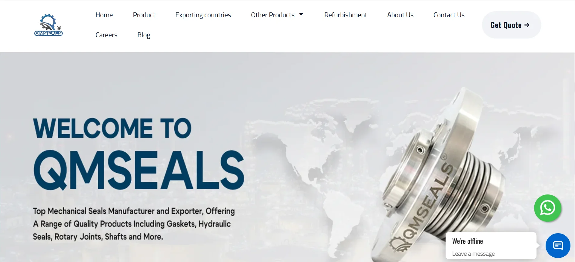 Quality Mechanical Seals provides sealing products for industrial machine applications.