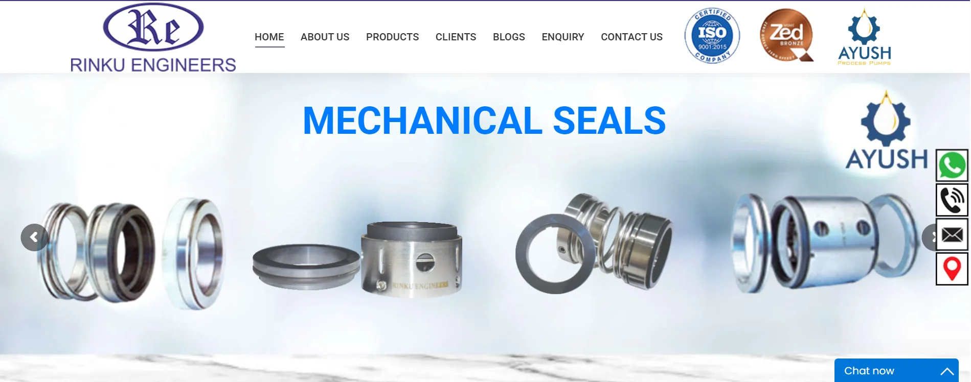 Rinku Engineers offers industrial pump and marine sealing solutions in Gujarat.
