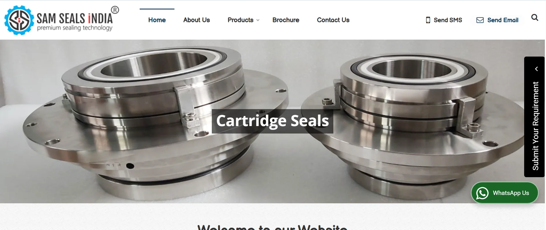 Mechanical shaft seals produced by Sam Seals India for pumps, compressors, and mixers.