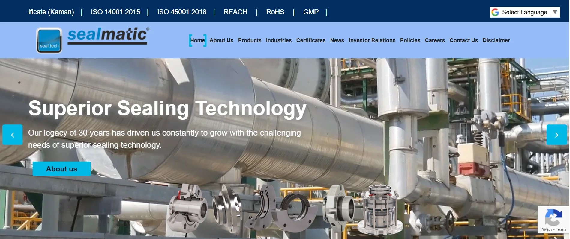 Sealmatic represents reliable mechanical seal manufacturing companies in India.