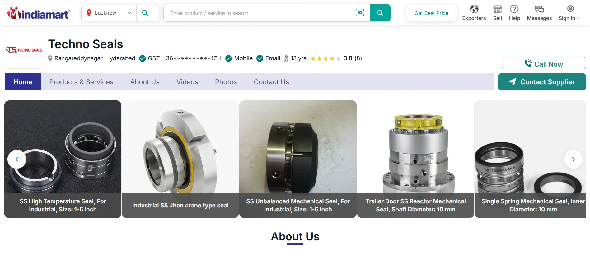 techno Seals top mechanical seal manufacturers in Hyderabad.