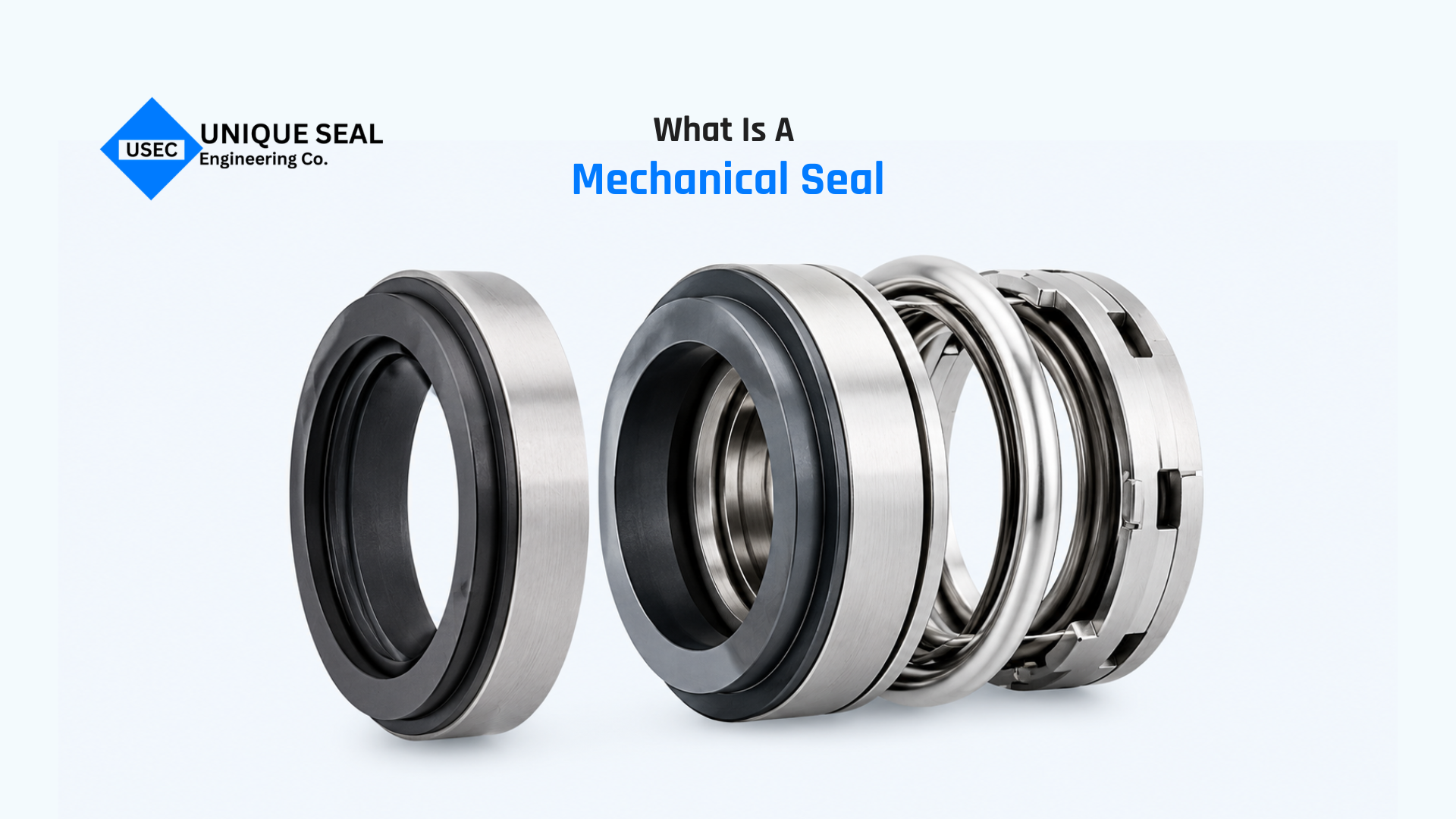 Mechanical seal used to prevent fluid leakage in pumps.